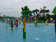 पारिस्थितिकी के अनुकूल पानी पार्क उपकरण मेंढक Spalsh मिक्स रंग बच्चों के पानी के खेल का मैदान