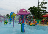ग्रीष्मकालीन थीम पार्क तैरना पूल ऑक्टोपस स्प्रे एक्वा पार्क उपकरण शीसे रेशा के साथ