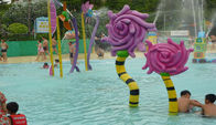 बच्चों के पानी के खेल का मैदान क्रोअल फूल एक्वा पार्क उपकरण जल पूल खिलौने लोटस बीजपोत स्प्रे
