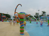 बच्चों के बच्चों के पानी के खेल का मैदान उपकरण एक्वा पानी खेल चक्रीय स्प्रे के साथ