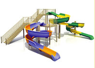 OEM फाइबरग्लास वॉटर पार्क निर्माण, बच्चों के जल खेल का मैदान उपकरण सिस्टम