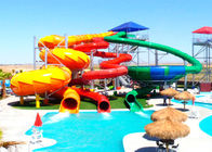 विशाल सर्पिल जल पार्क स्लाइड, बच्चों / वयस्कों के लिए कस्टम पूल स्लाइड