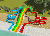 वाणिज्यिक पानी पार्क डिजाइन स्लाइड, सर्पिल एफआरपी जल प्ले डिजाइन