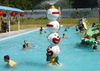मजेदार जोकर बच्चे जल खेल का मैदान आउटडोर छप खिलौने फव्वारा स्प्रे