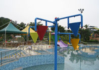 मजेदार स्प्रे बच्चे जल खेल का मैदान, डम्प बाल्टी के साथ जल खेल का मैदान उपकरण