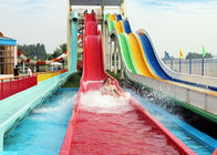 आउटडोर इंद्रधनुष रेसिंग जल स्लाइड खेल का मैदान / शीसे रेशा जल पार्क परियोजना
