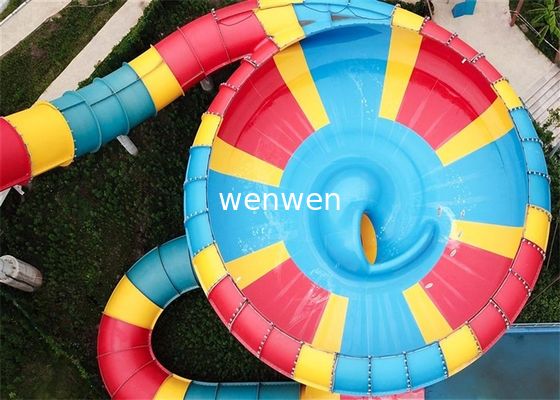 सुपर बाउल वाटर स्लाइड टिकाऊ फाइबरग्लास और लोड 2Rider/स्लाइड के साथ वाटर पार्क स्लाइड