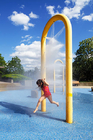 मनोरंजन जल पार्क में बच्चों के शीसे रेशा जल पूल स्लाइड