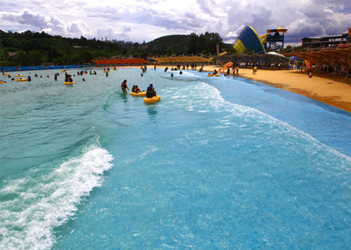 वायवीय पानी पार्क वेव पूल कृत्रिम सैंडी समुद्र तट के साथ 0.9-1.5 लहर ऊंचाई
